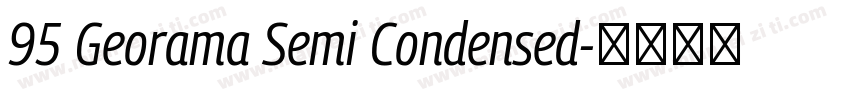 95 Georama Semi Condensed字体转换